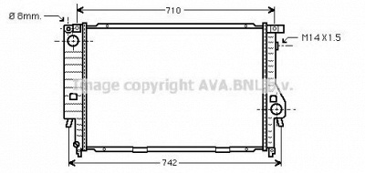 AVA QUALITY COOLING bw2138 -  Радиатор, охлаждение двигателя